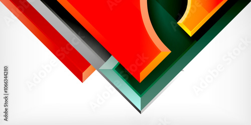 Square, arrow shapes with round elements Vector Illustration For Wallpaper, Banner, Background, Card, Book Illustration, landing page