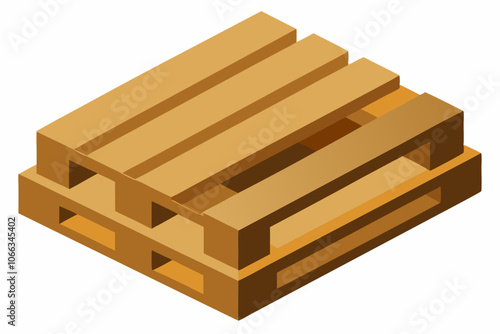 Pallet wooden vector icon