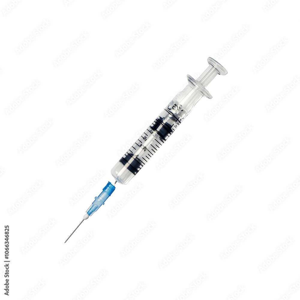 Closeup of a Disposable Syringe Closeup of a Disposable Syringe