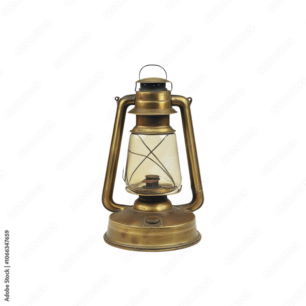 Antique Brass Lantern with Clear Glass Globe Antique Brass Lantern with Clear Glass Globe