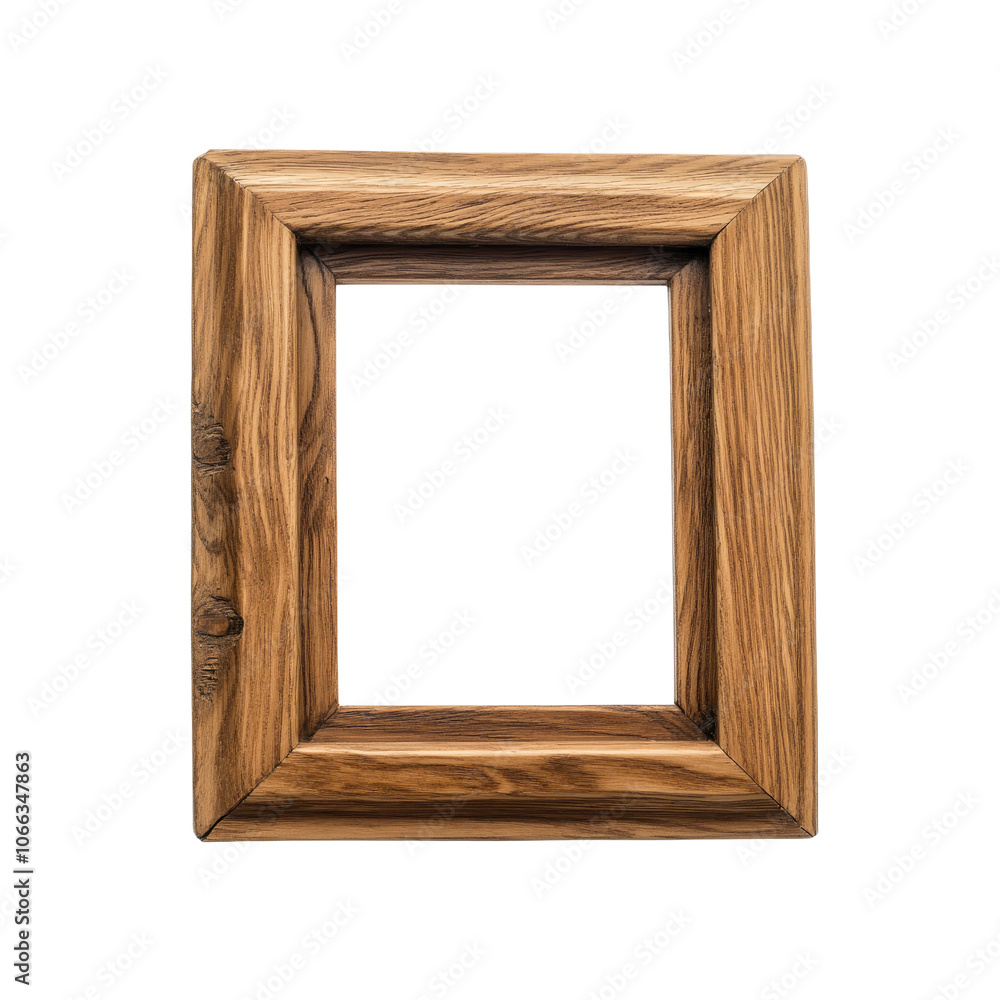 Wooden Frame Isolated on White Background Wooden Frame Isolated on White Background