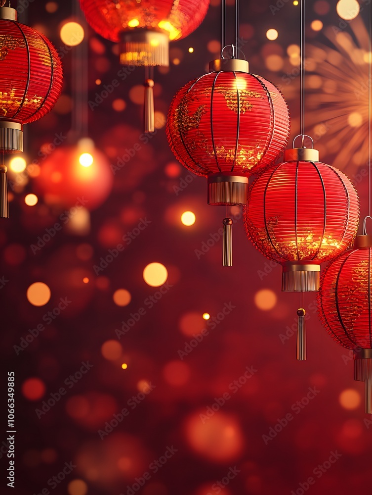 Vibrant Lunar New Year Celebration Background Vibrant Lunar New Year Celebration Background