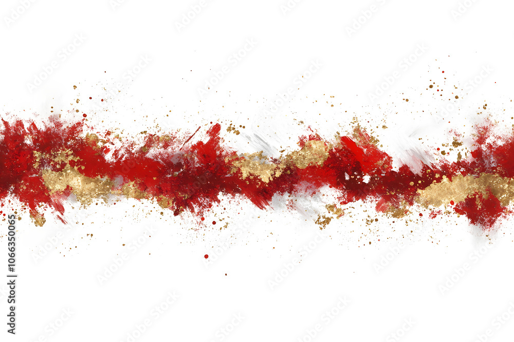 Red and Gold Grunge Abstract Painting Red and Gold Grunge Abstract Painting