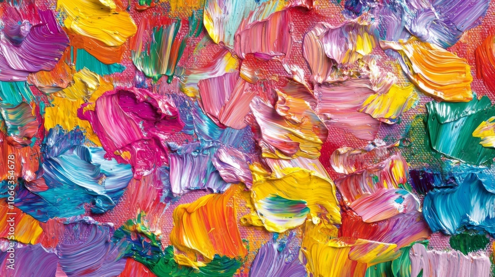 Abstract Colorful Oil Painting Texture Abstract Colorful Oil Painting Texture