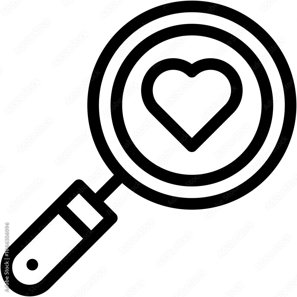 Vector Icon Search, Online Dating, Valentines Day, Lover, Finding Vector Icon Search, Online Dating, Valentines Day, Lover, Finding