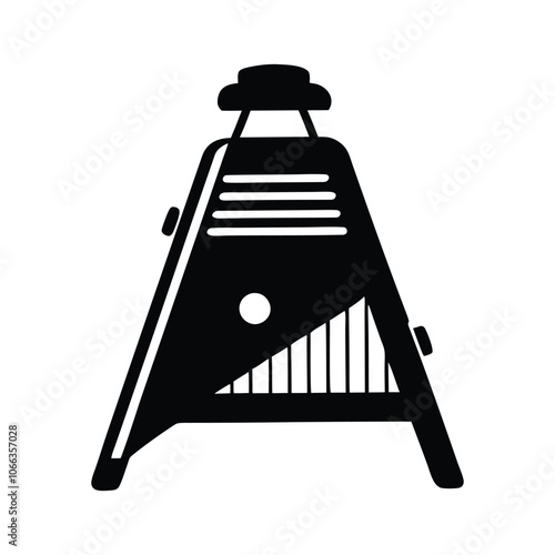 mandoline slicer silhouette design for kitchen tools vector
