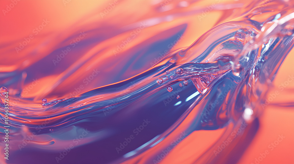 Flowing water liquid background Flowing water liquid background