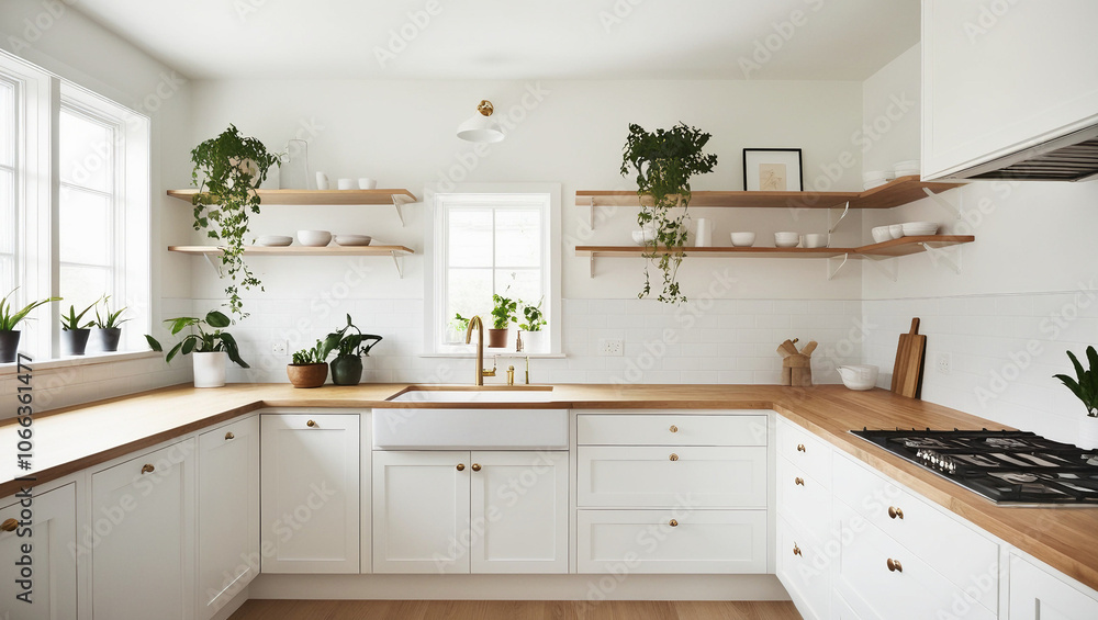 Fototapeta premium Cozy and Functional Kitchen Design