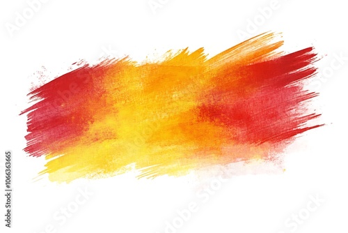 Grunge brush stroke Spain flag. photo