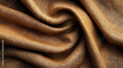 Close-Up View of Textured Fabric and Weave