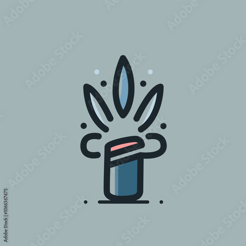 simple weed joint vector icon illustration