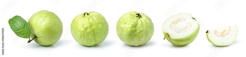 Guava fruit on transparent background. Guava fruit on transparent background.