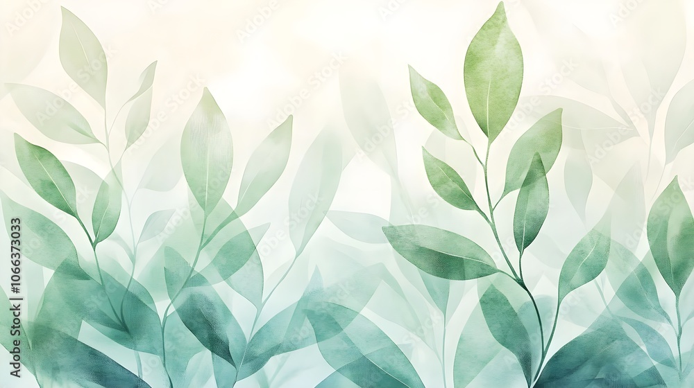 Abstract Green Leaves Background Abstract Green Leaves Background
