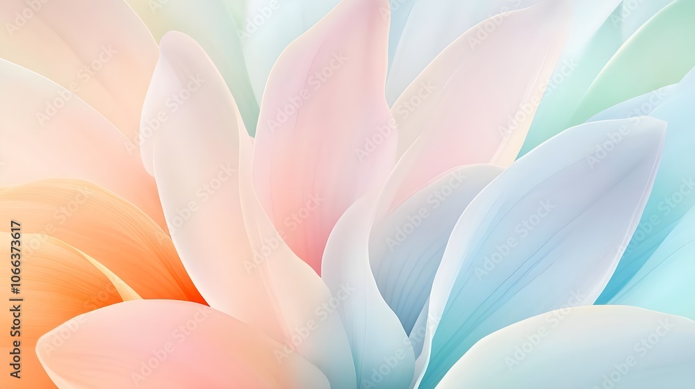 Abstract Pastel Flower Petals Abstract Pastel Flower Petals