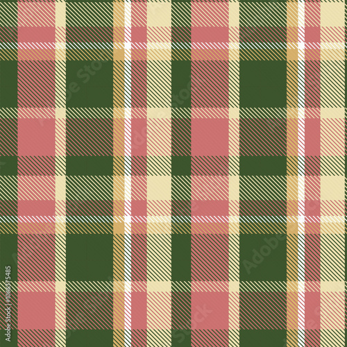 Pastel Seamless pattern of Scottish tartan plaid. Repeatable background with check fabric texture. Flat vector backdrop of striped textile print, Classic Scottish seamless check pattern for plaid