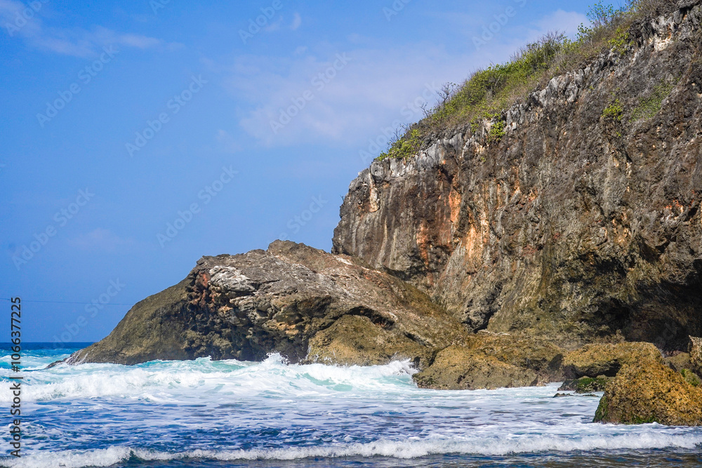 Rocky coast of the sea Rocky coast of the sea