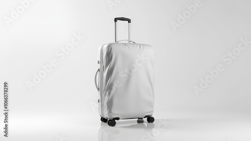 Customize luggage cover mockup with blank surface, ideal for creating unique travel accessory designs.