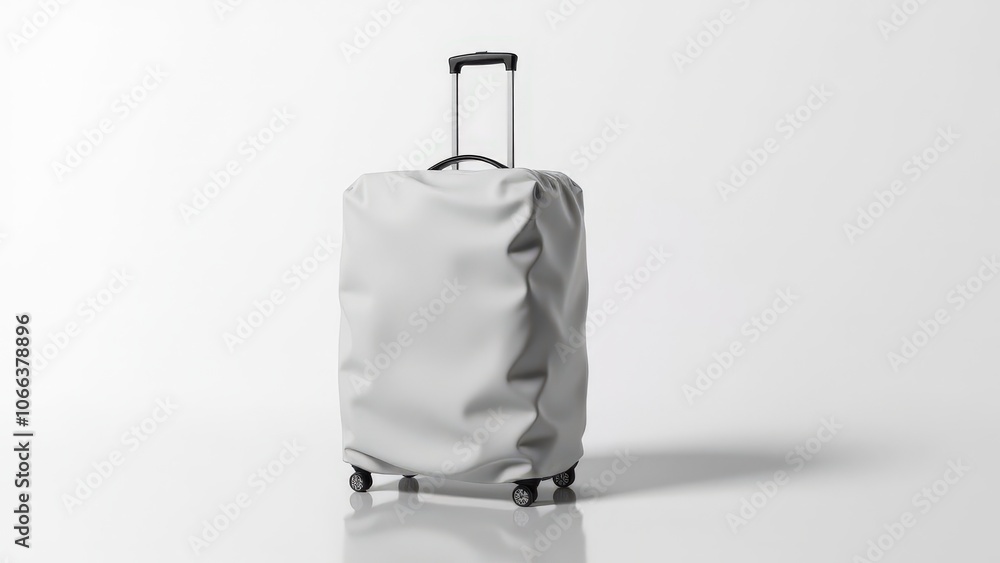 High-quality luggage protection covers mockup, featuring a clean canvas for travel-related designs.