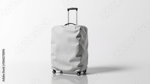 Obraz na płótnie High-quality luggage protection covers mockup, featuring a clean canvas for travel-related designs. w salonie