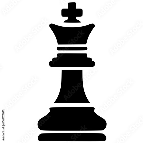 Chess king piece silhouette