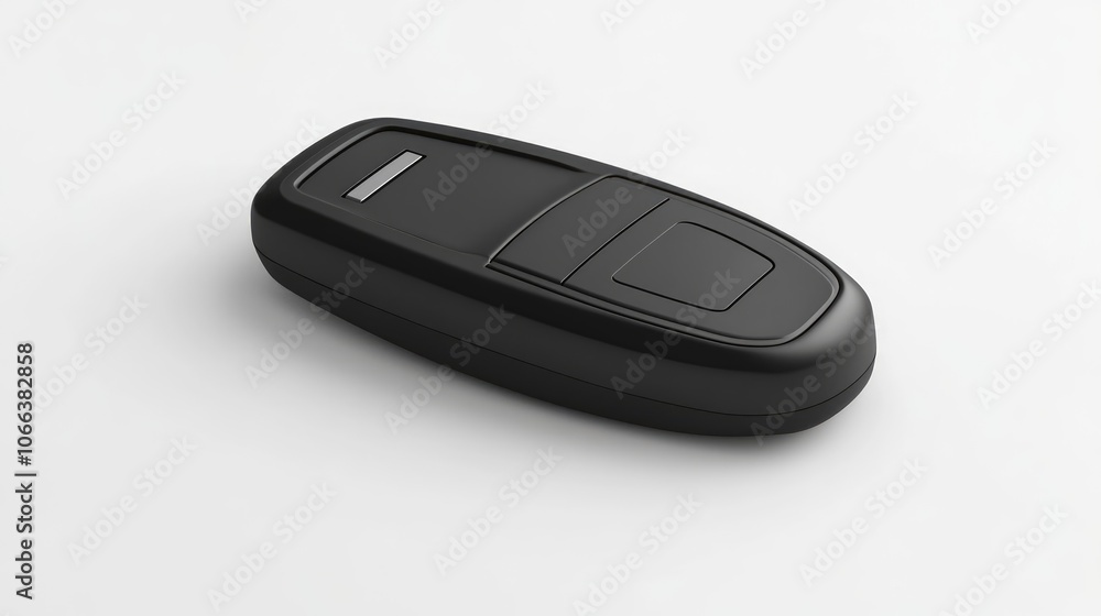 Wireless car key on a white background Wireless car key on a white background