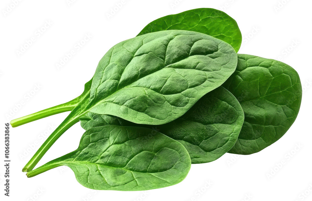 Obraz premium Discover the nutritional benefits and culinary uses of fresh spinach leaves for a healthier diet transparent background