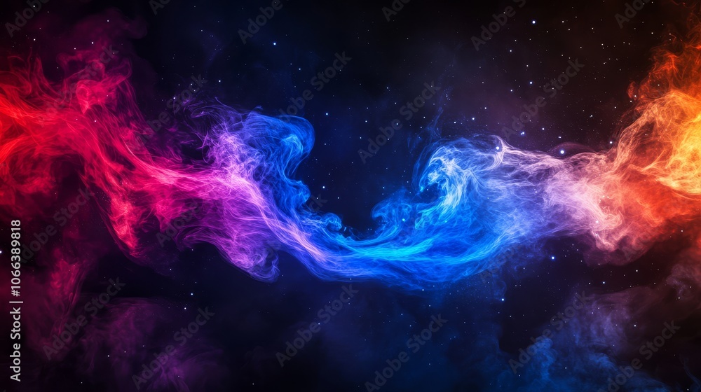 Ethereal representation of the fight concept through vibrant colors. Ethereal representation of the fight concept through vibrant colors.