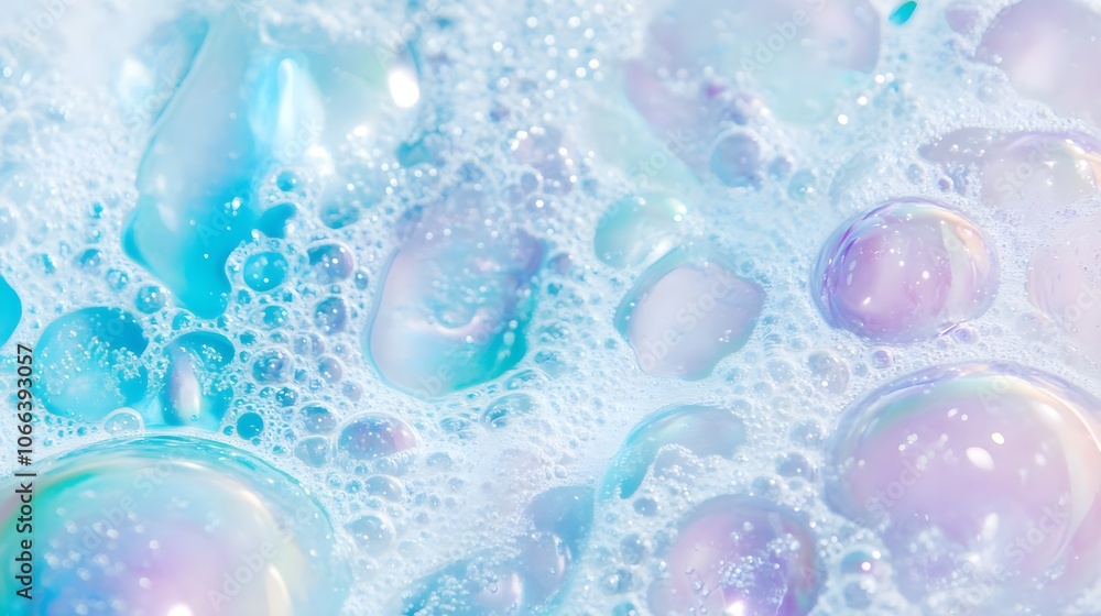 Abstract Blue Soap Bubbles Abstract Blue Soap Bubbles