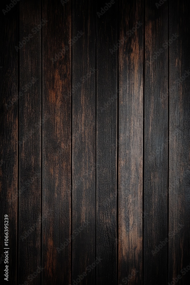 Naklejka premium Elegant Dark Wood Background with Polished Finish and Rich Textures