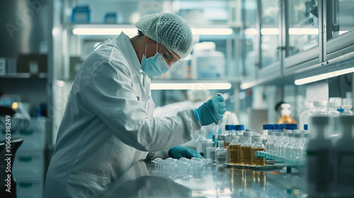 Lab Worker Conducting Product Quality Checks