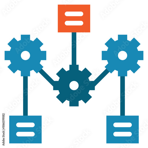 flow business plan innovation work flat style