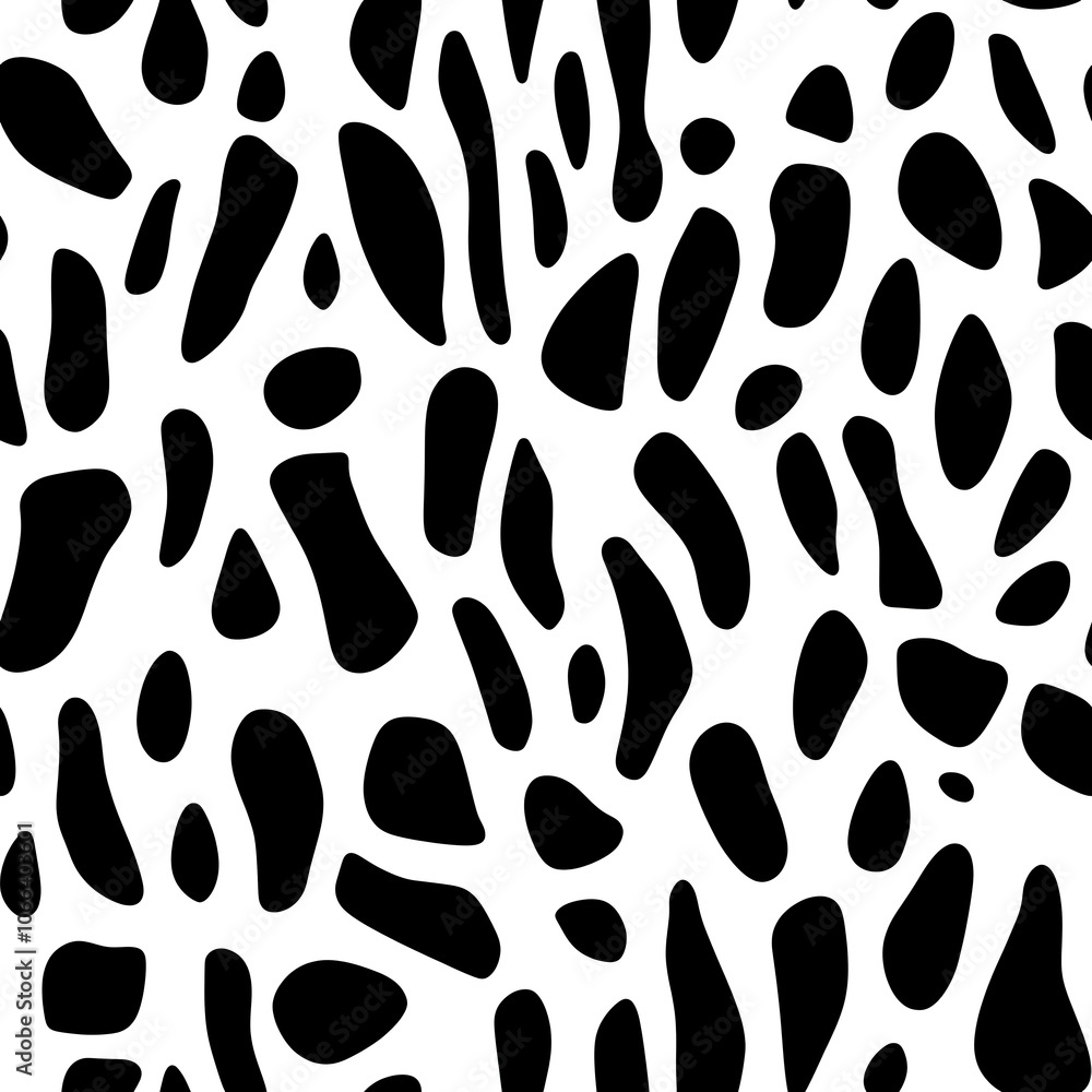 Abstract black and white pattern with organic shapes. Abstract black and white pattern with organic shapes.