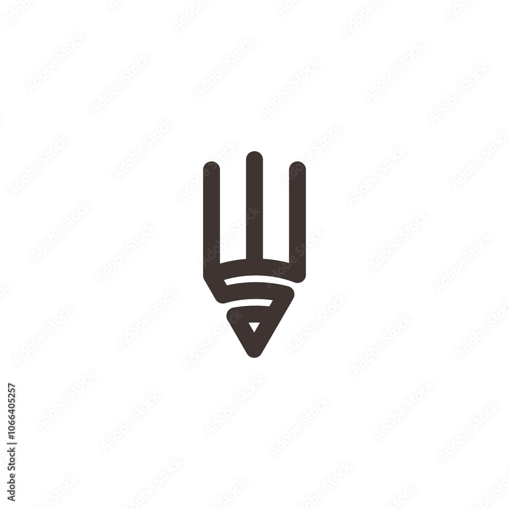 Obraz premium Pencil Logo Minimalist.eps
