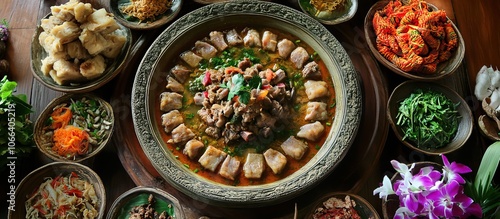 A beautifully arranged serving of Sup Buntut (oxtail soup) 