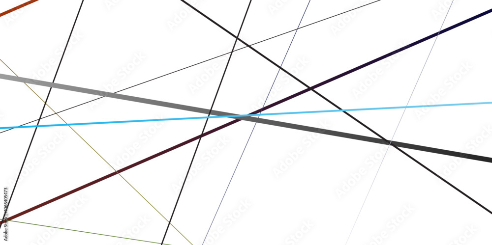 Fototapeta premium Abstract geometric Luxury multi colour line pattern on white background.Vector illustration.