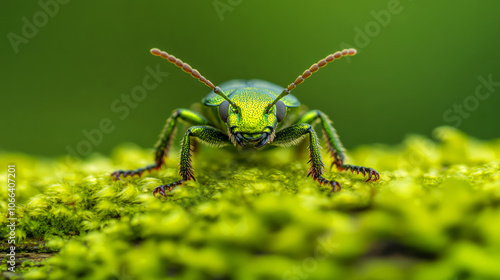 Wallpaper Mural Explore the fascinating world of colorful green grasshoppers in their natural habitat Torontodigital.ca