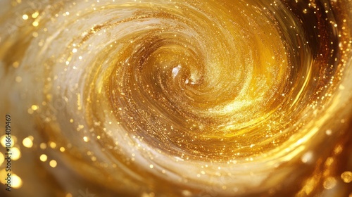 Gold Glitter shiny swirl photo