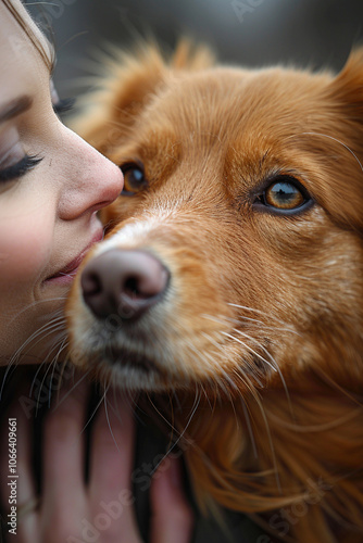 Veterinarian provides essential care by expressing a dog's anal glands for optimal health photo