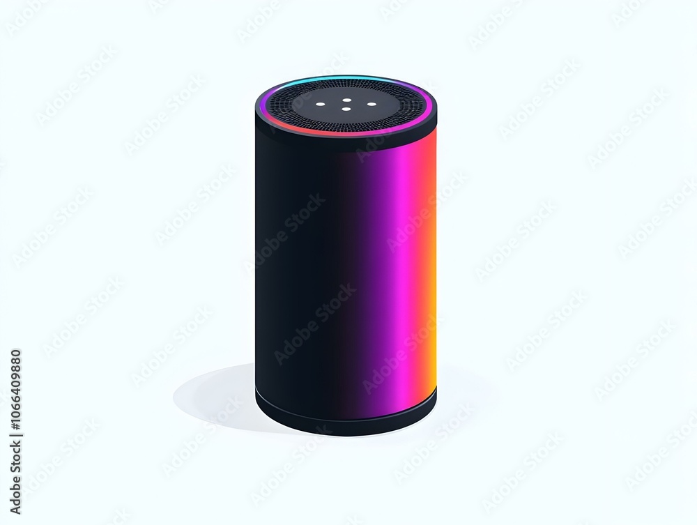 Flat Glossy Smart Speaker Interactive Technology Family Bonding Voice Assistants High Resolution Plain Surface Copy Space Simple Flat Vector Illustration Business Tone Flat Glossy Smart Speaker Interactive Technology Family Bonding Voice Assistants High Resolution Plain Surface Copy Space Simple Flat Vector Illustration Business Tone