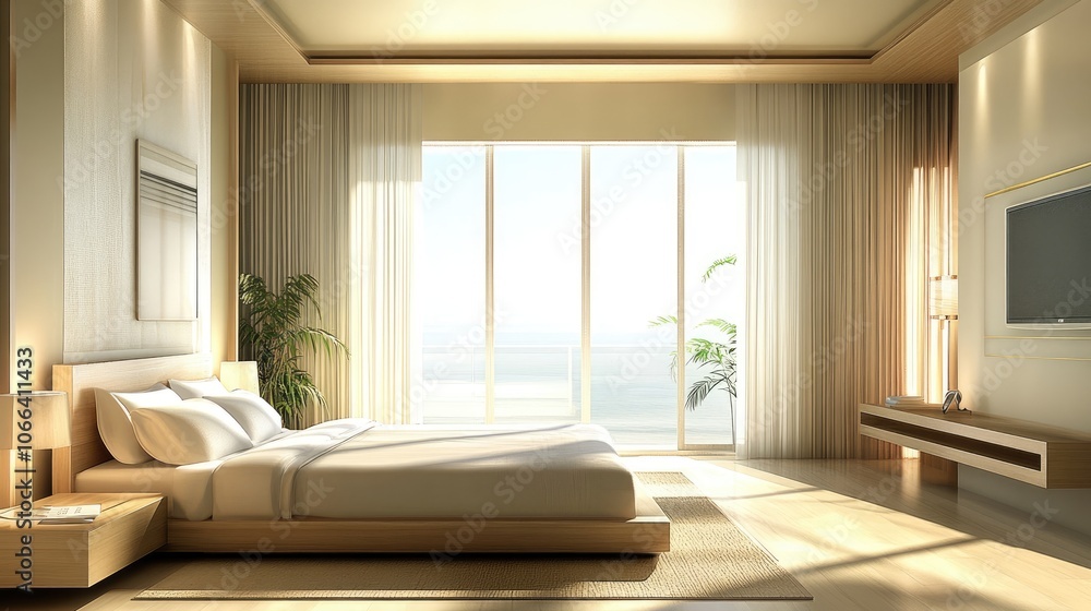 Bright and Airy Bedroom in a Natural Style Bright and Airy Bedroom in a Natural Style