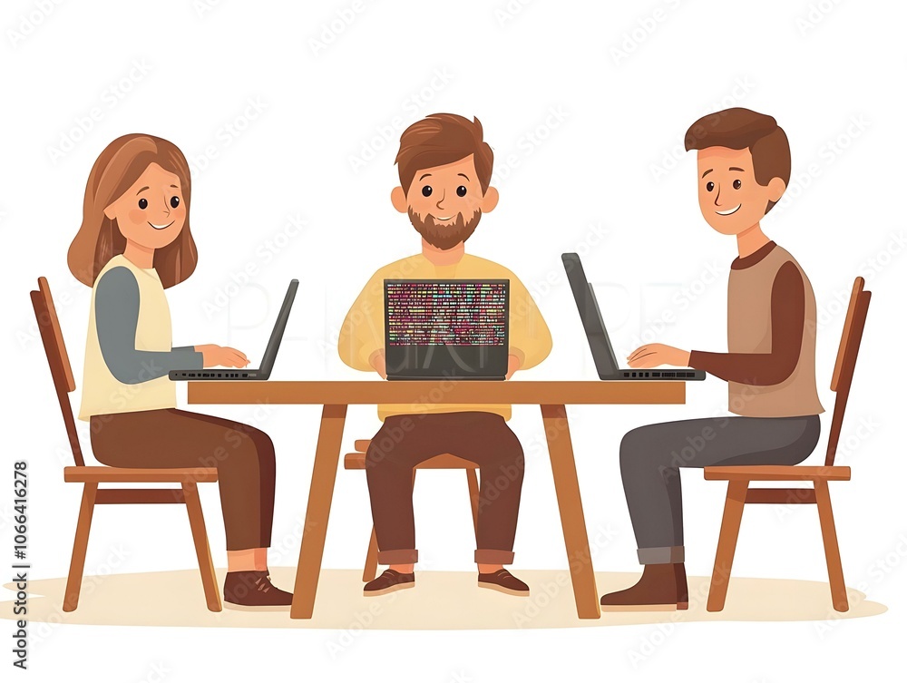 Flat Parents Teaching Children Coding Laptops Candid Image Family Engagement Concentration Learning Technology Bonding Flat Vector Illustration Flat Parents Teaching Children Coding Laptops Candid Image Family Engagement Concentration Learning Technology Bonding Flat Vector Illustration