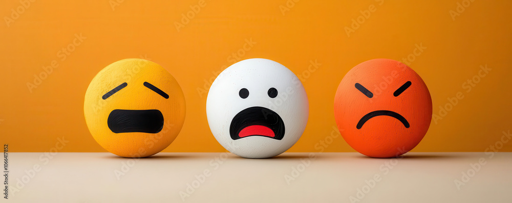 Fototapeta premium Emotional marketing infographic, breaking down different emotional triggers like fear, happiness, and trust, and how they impact buying decisions