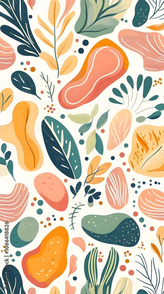 Abstract Floral Pattern Background Abstract Floral Pattern Background