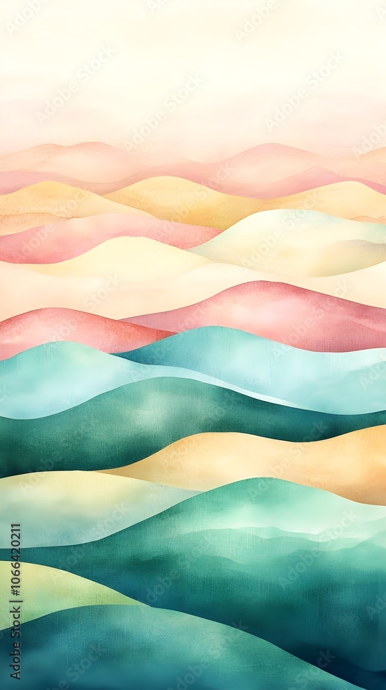 Abstract Watercolor Landscape Abstract Watercolor Landscape