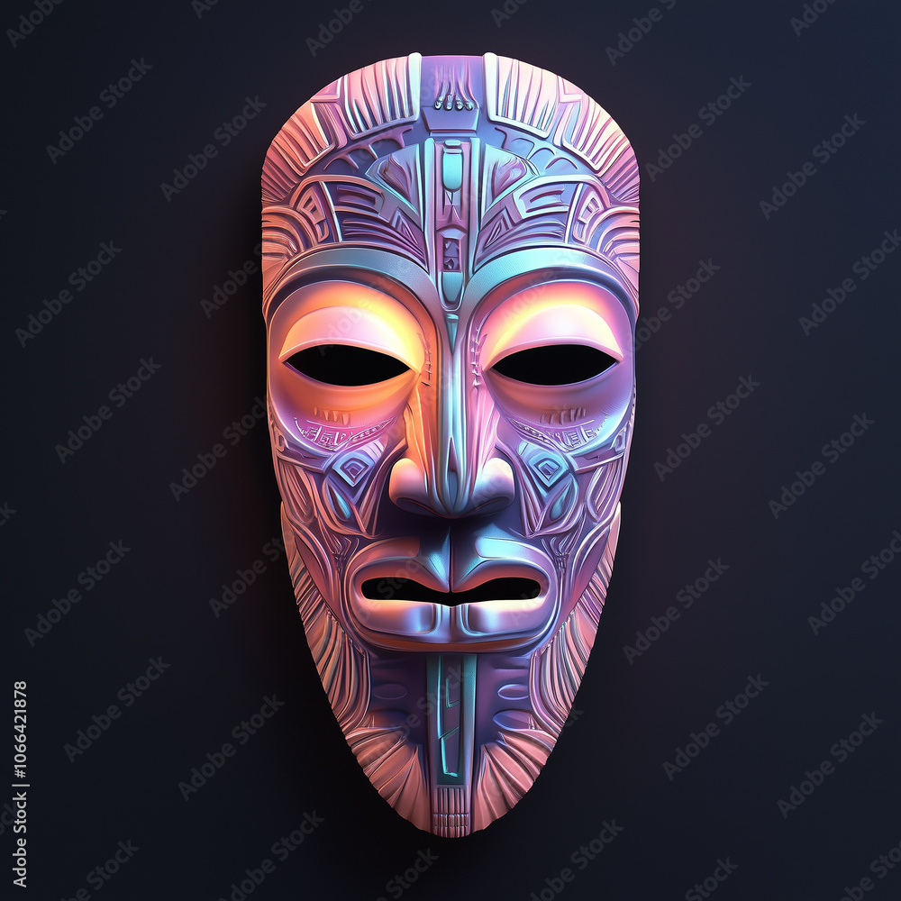 mask on black background mask on black background