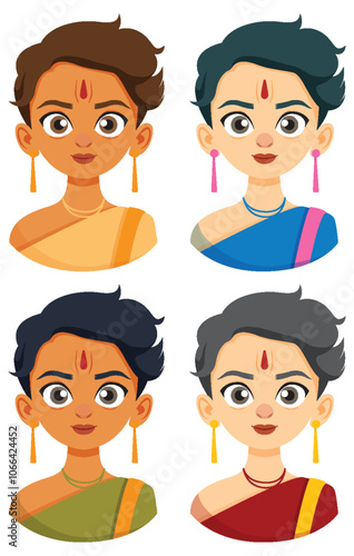 Indian Women in Traditional Attire