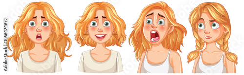 Expressions of a Young Woman