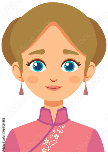 Traditional Chinese Woman Avatar