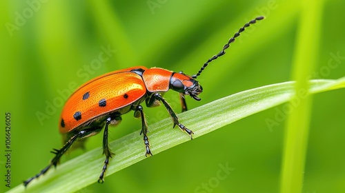 Explore the fascinating world of red beetles nature's colorful insects in action photo