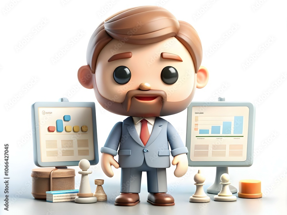 CEO using AI-powered strategic planning tools, plain background, showcasing intelligent business strategies and data-driven decision-making, maximizing efficiency with artificial intelligence tools, c CEO using AI-powered strategic planning tools, plain background, showcasing intelligent business strategies and data-driven decision-making, maximizing efficiency with artificial intelligence tools, c
